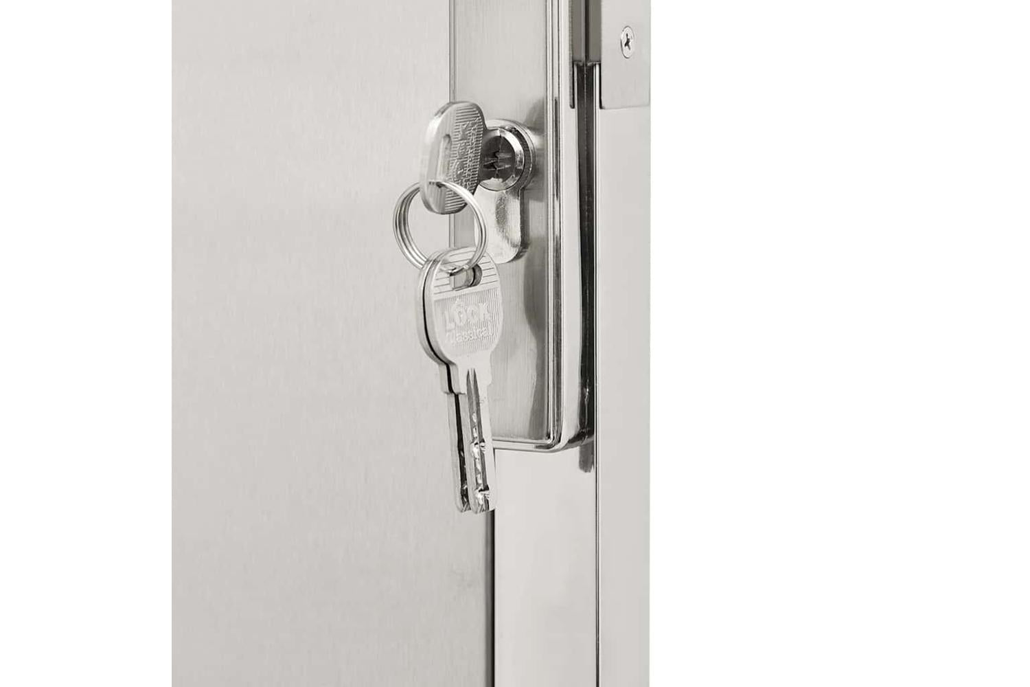 Vidaxl Garden Gate 100x125 Cm Stainless Steel-6