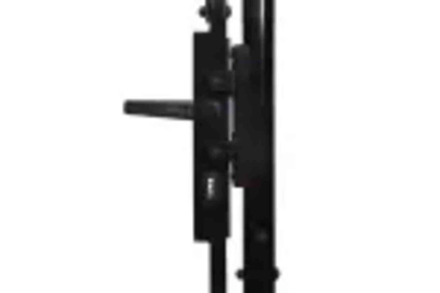 Vidaxl 146027 Fence Gate Double Door With Spike Top Steel 3x1.25 M Black-5