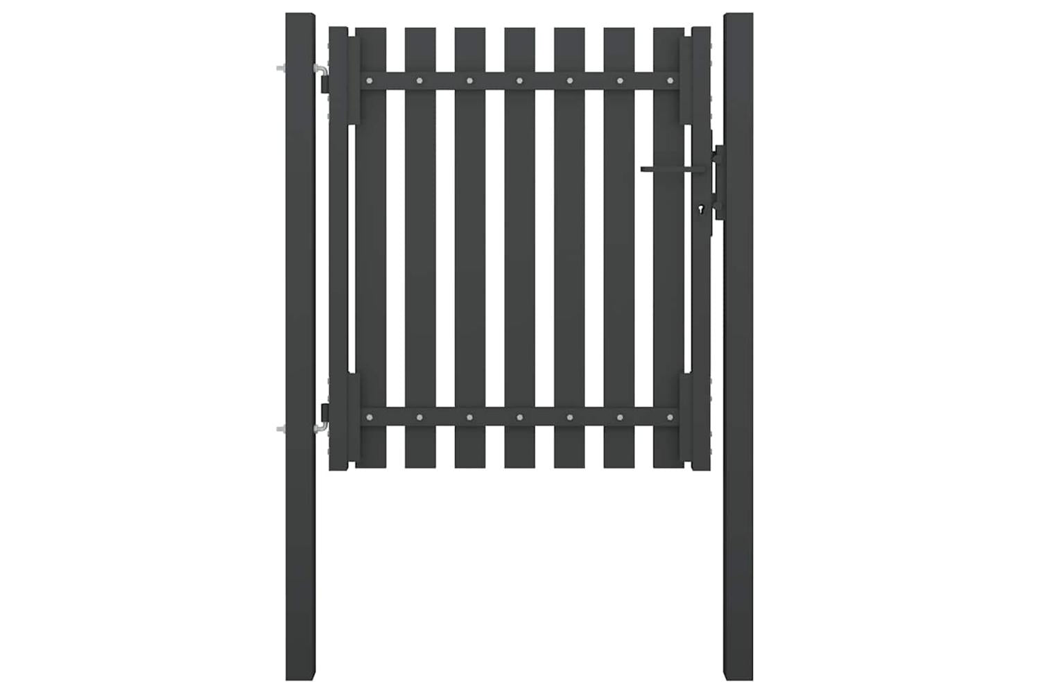Vidaxl 146327 Garden Fence Gate Steel 1x1.25 M Anthracite