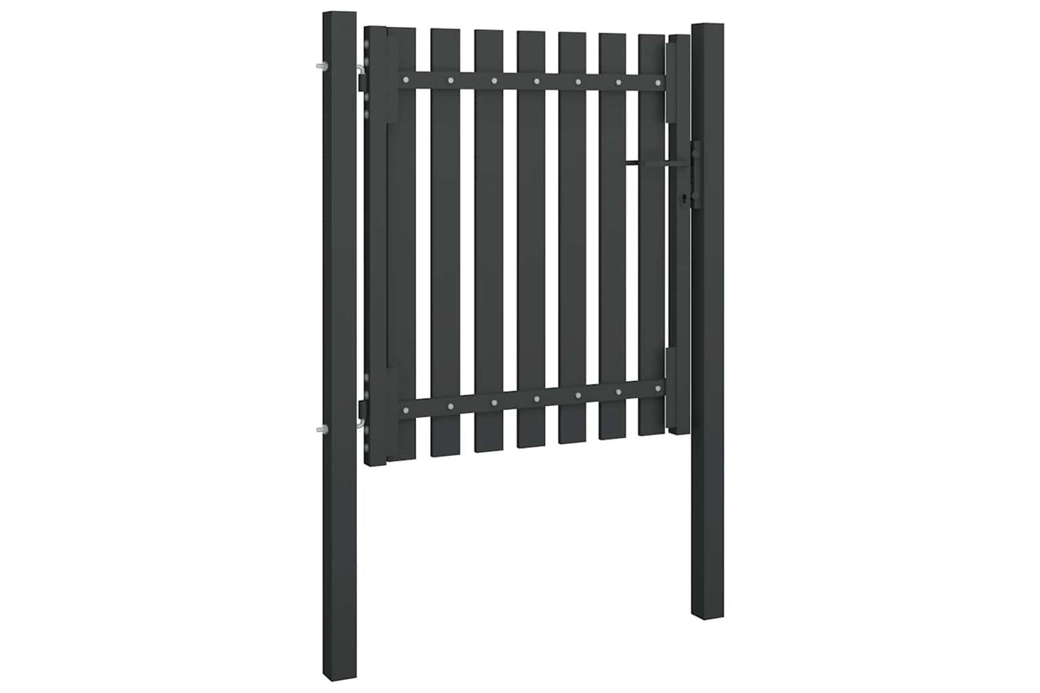 Vidaxl 146327 Garden Fence Gate Steel 1x1.25 M Anthracite-2