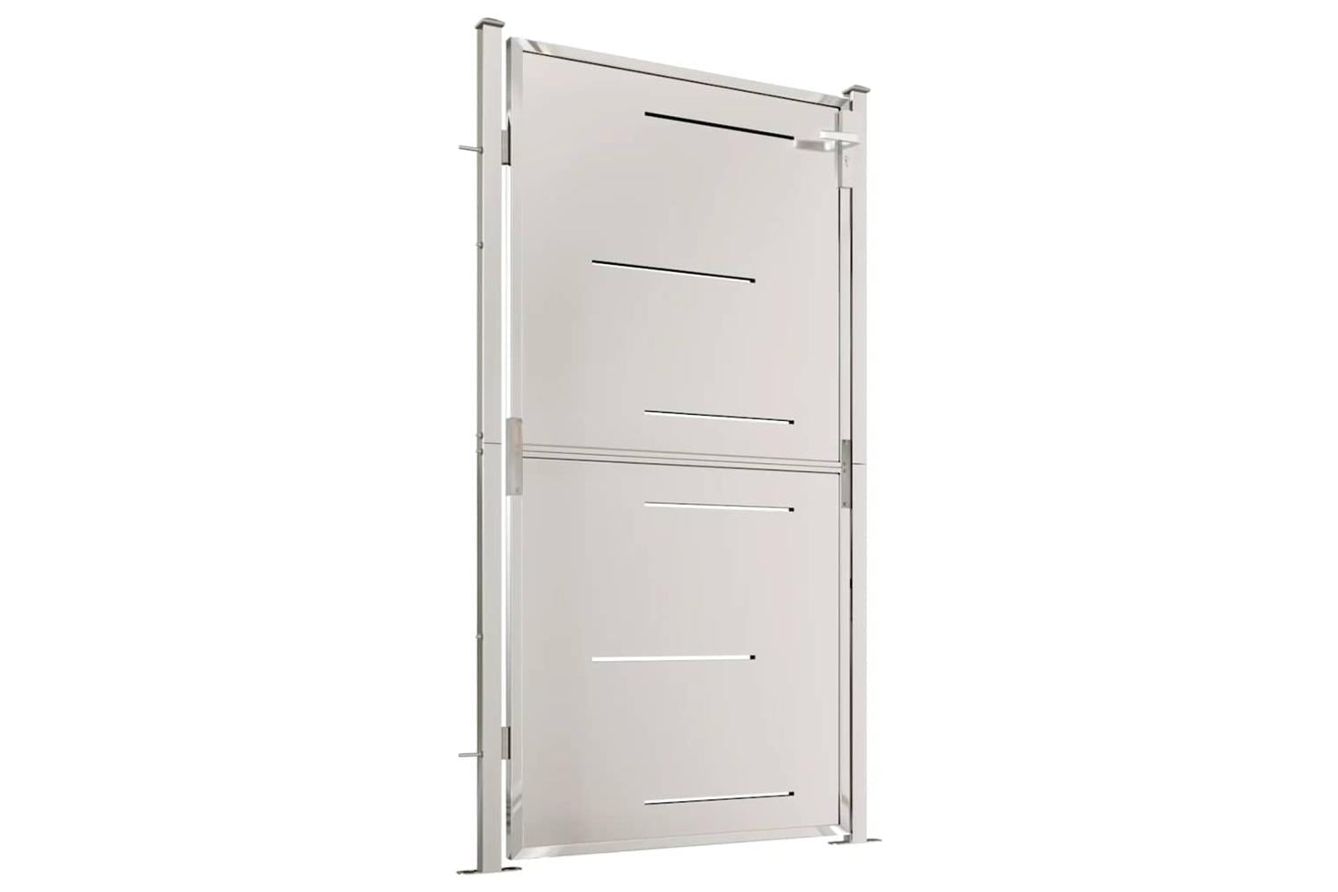 Vidaxl Garden Gate 100x180 Cm Stainless Steel-3