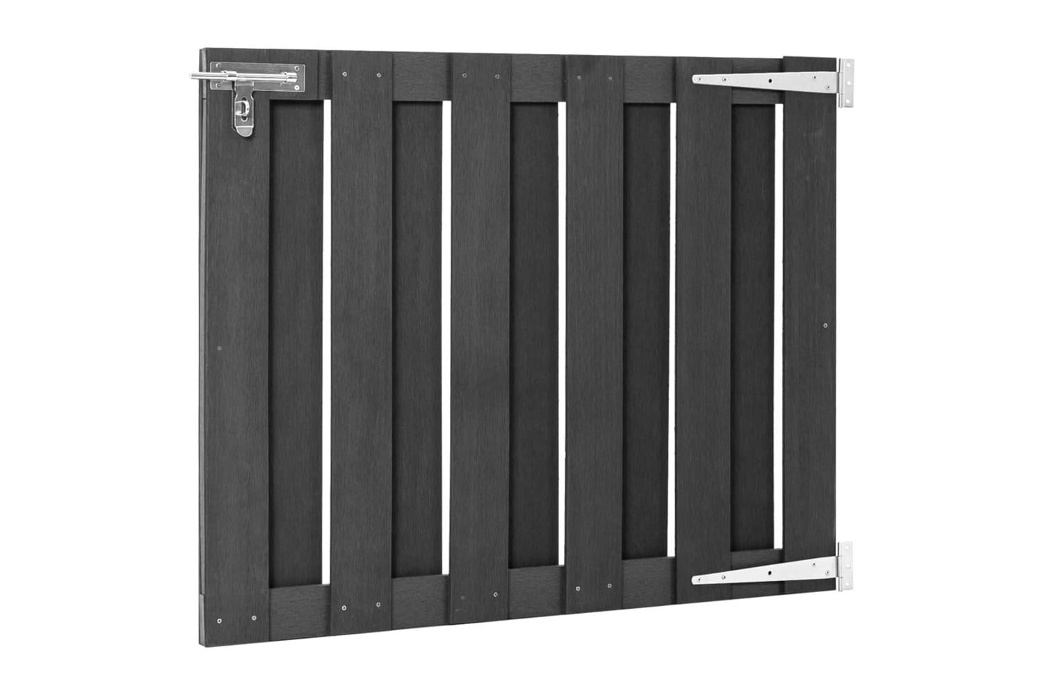 vidaXL 49082 Garden Gate Wpc 100x80cm Grey-3