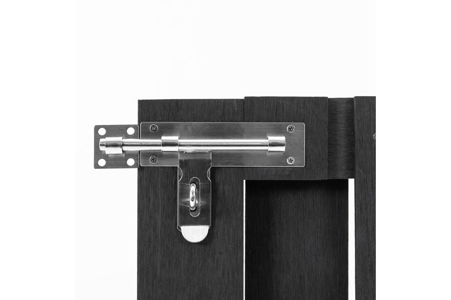 vidaXL 49082 Garden Gate Wpc 100x80cm Grey-4
