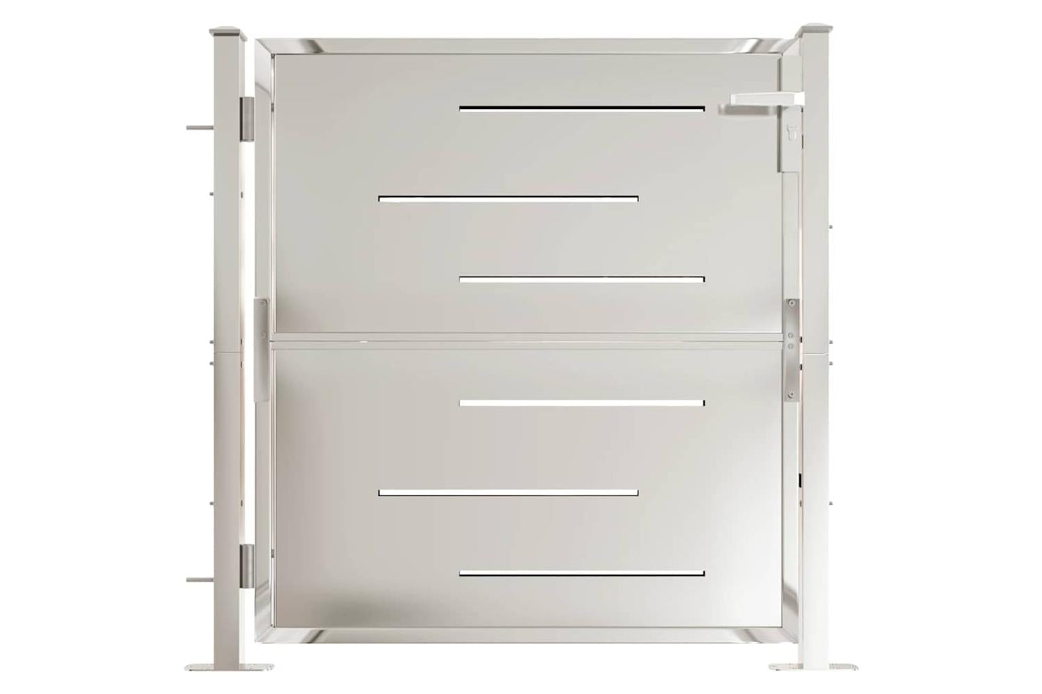Vidaxl Garden Gate 100x100 Cm Stainless Steel-2