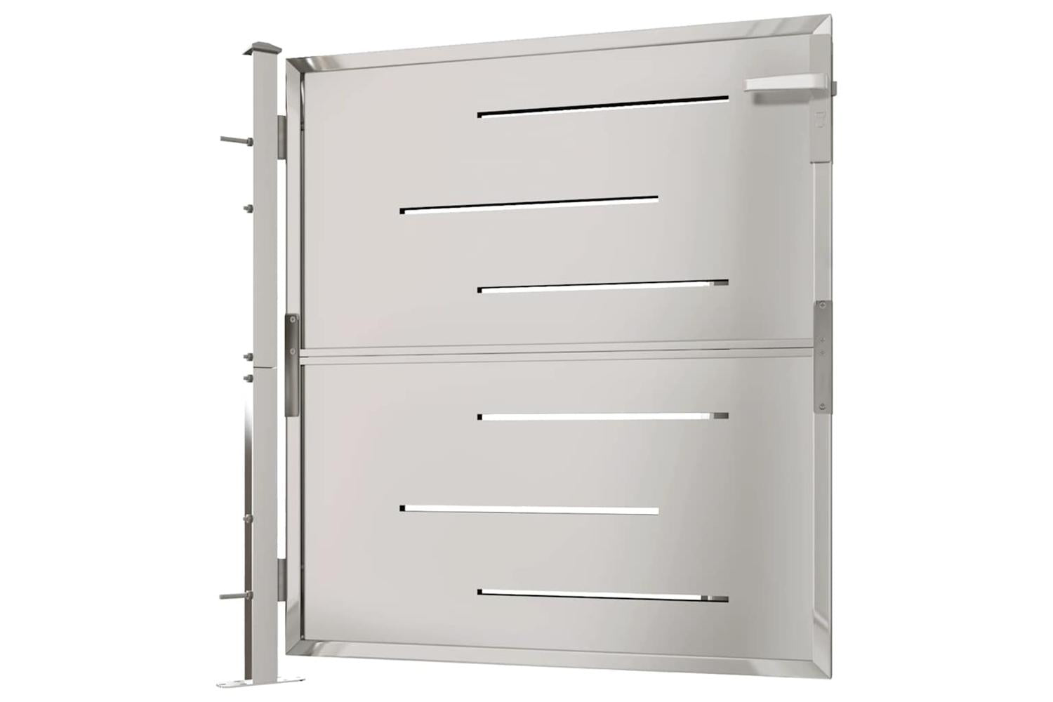 Vidaxl Garden Gate 100x100 Cm Stainless Steel-4