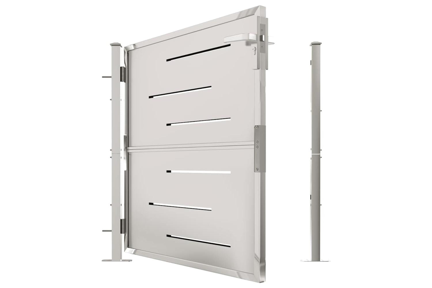 Vidaxl Garden Gate 100x100 Cm Stainless Steel-5