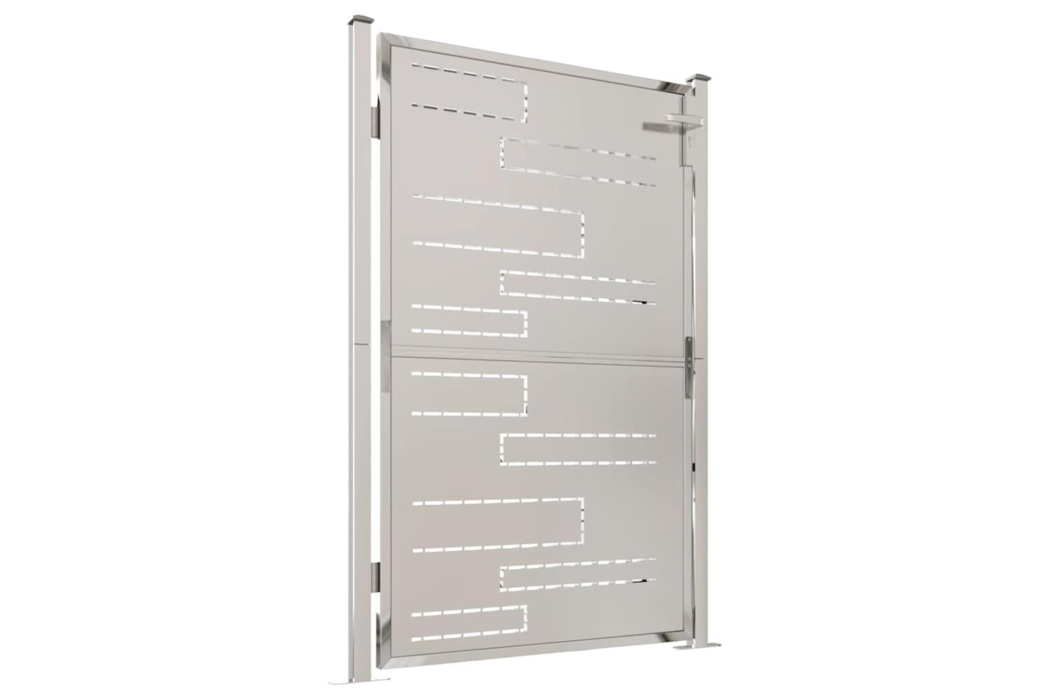 Vidaxl Garden Gate 100x150 Cm Stainless Steel-3