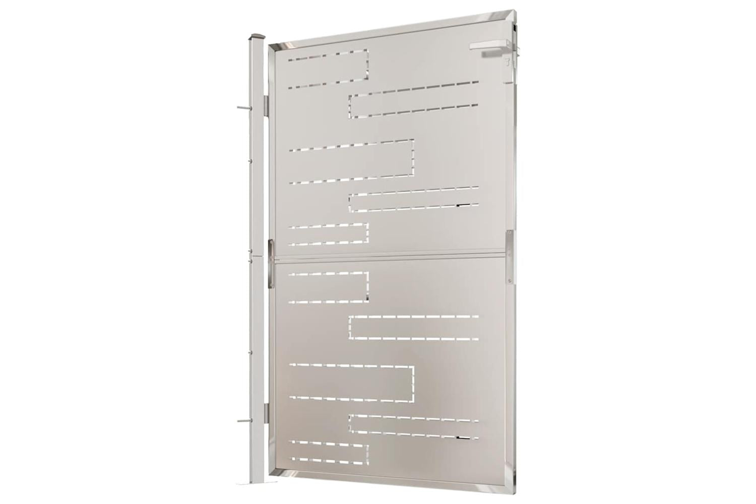 Vidaxl Garden Gate 100x150 Cm Stainless Steel-4