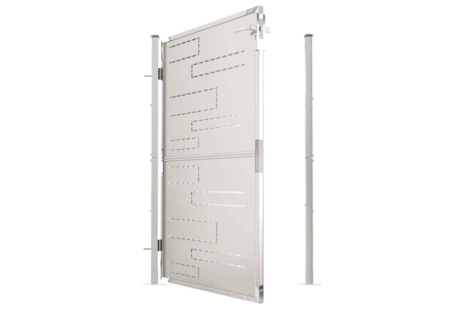 Vidaxl Garden Gate 100x150 Cm Stainless Steel-5