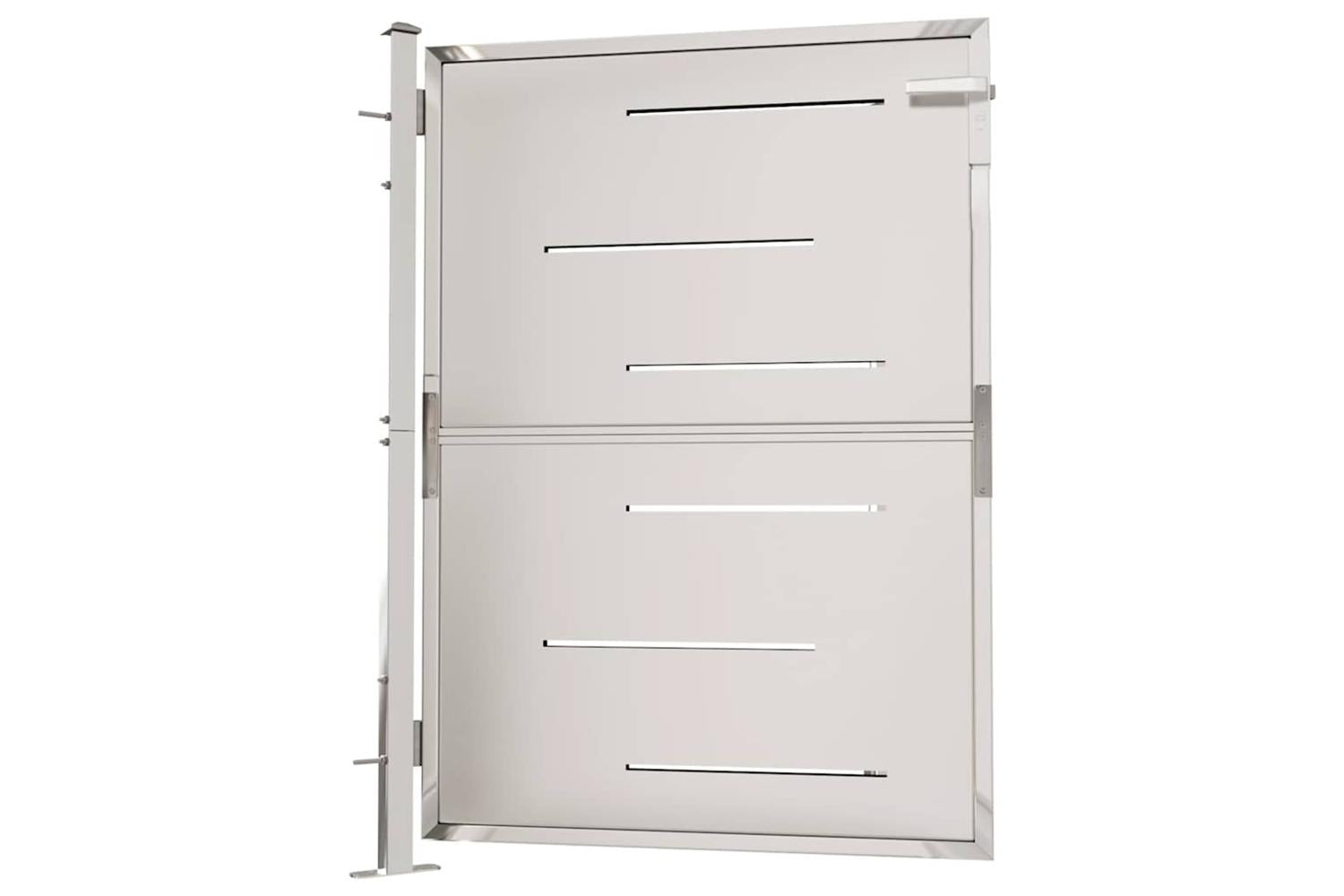 Vidaxl Garden Gate 100x125 Cm Stainless Steel-4