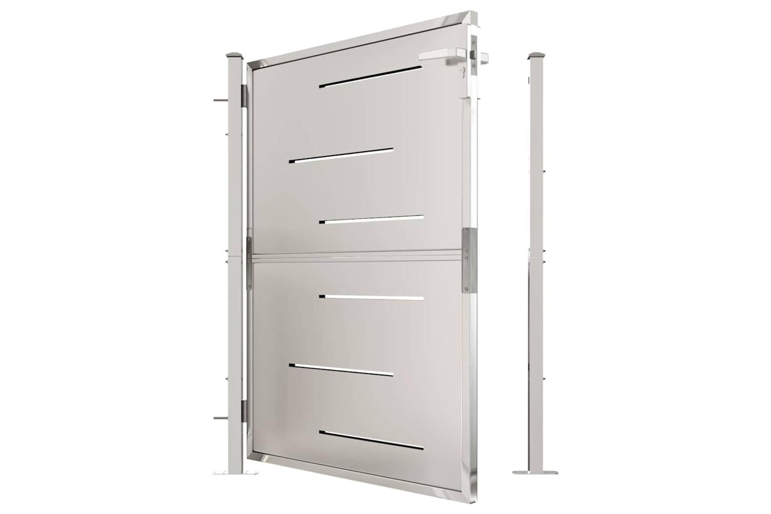 Vidaxl Garden Gate 100x125 Cm Stainless Steel-5
