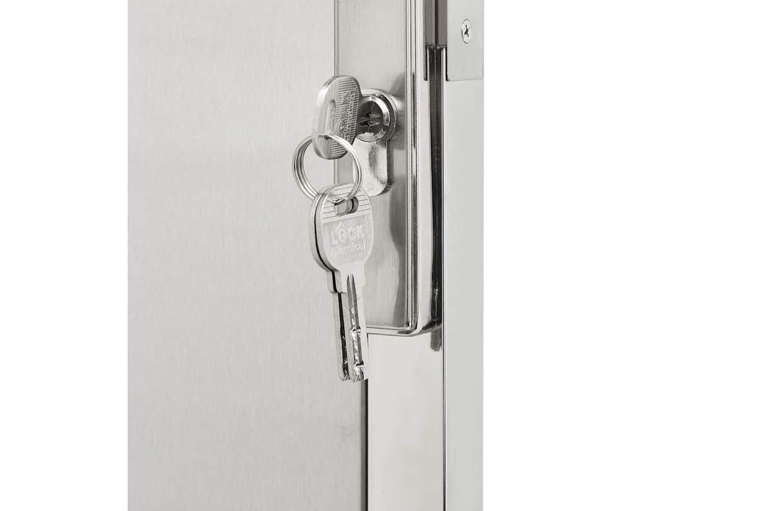 Vidaxl Garden Gate 100x125 Cm Stainless Steel-6