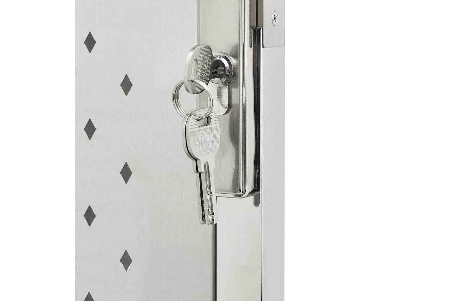 Vidaxl Garden Gate 100x180 Cm Stainless Steel-6