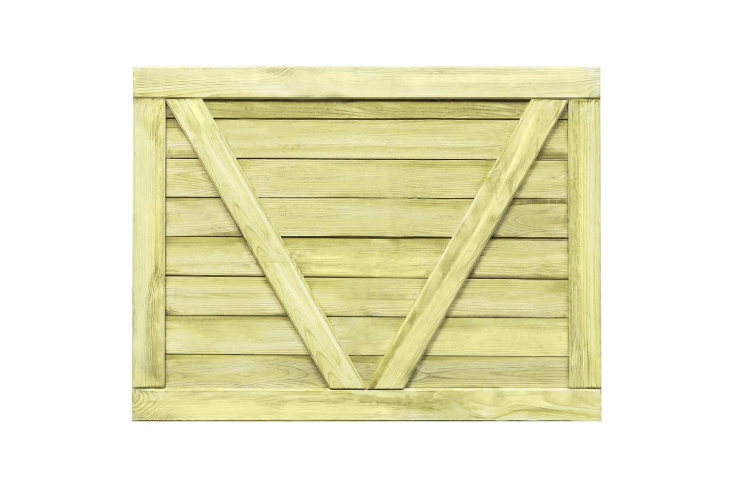 vidaXL 45332 Garden Gate Impregnated Pinewood 75x100cm-5