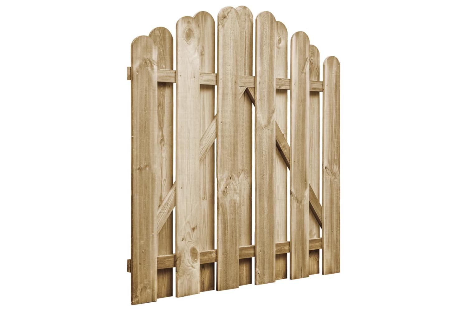 vidaXL 45327 Garden Gate Impregnated Pinewood 100x100cm-2