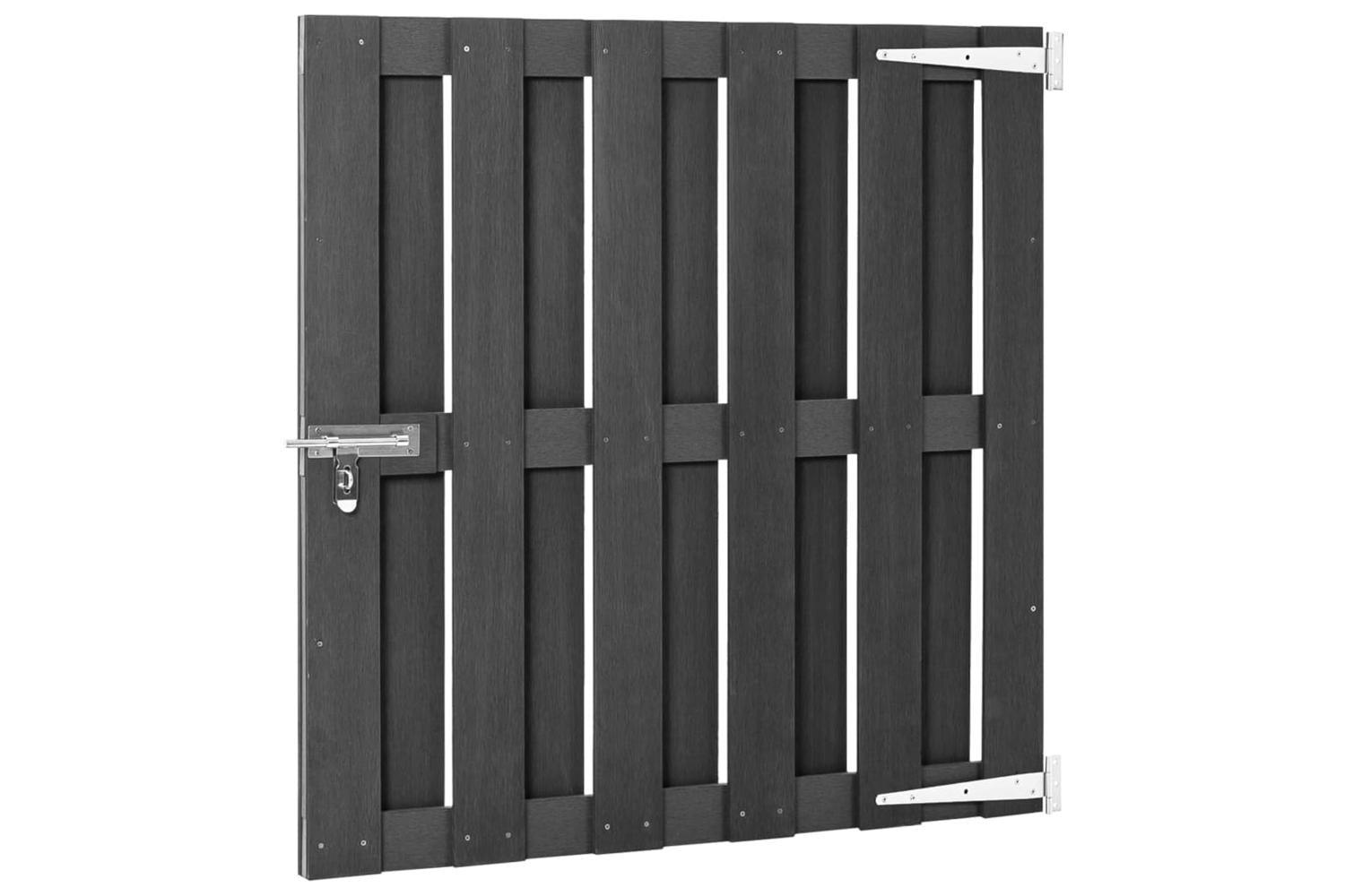 vidaXL 49083 Garden Gate Wpc 100x100cm Grey-3