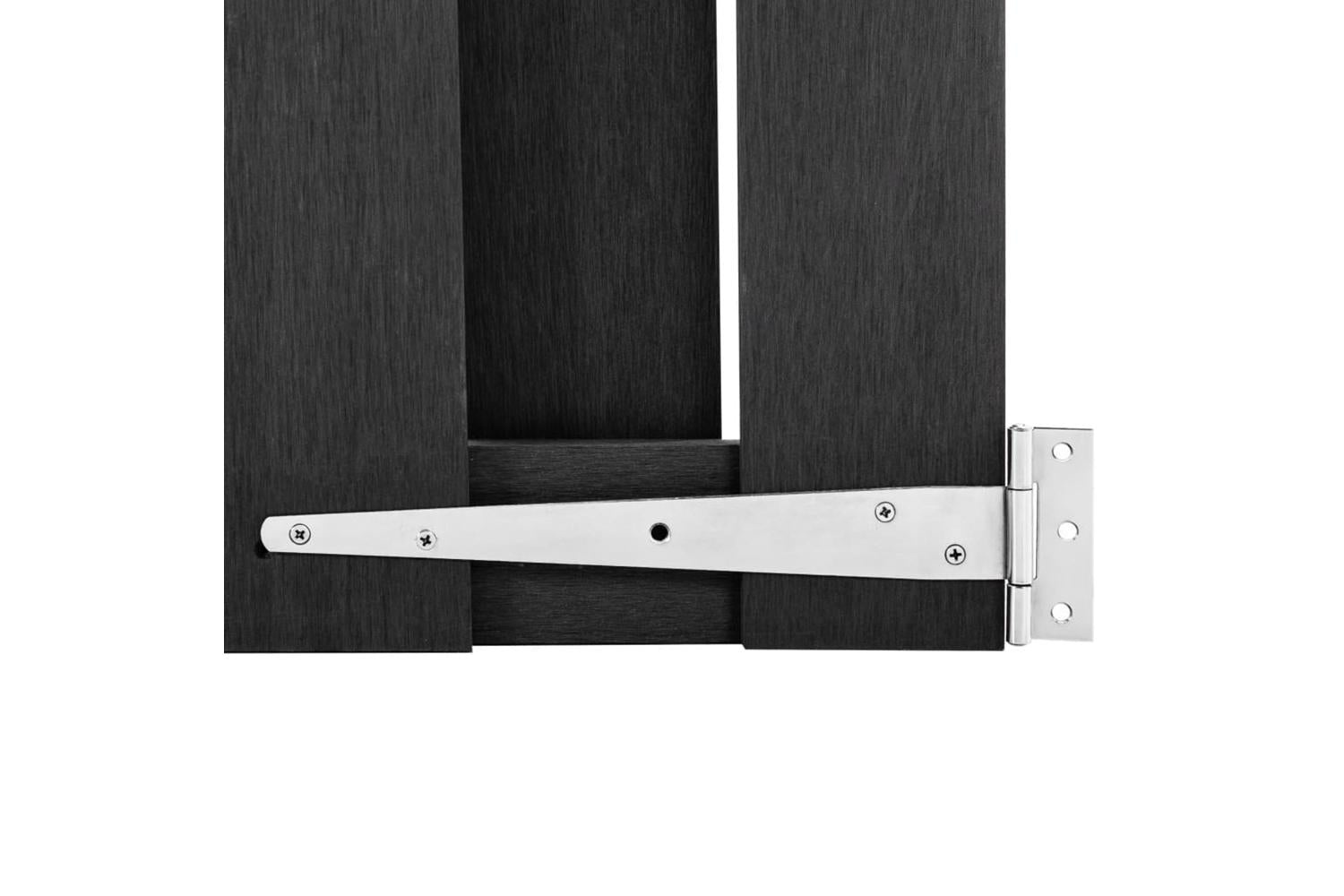 vidaXL 49083 Garden Gate Wpc 100x100cm Grey-5
