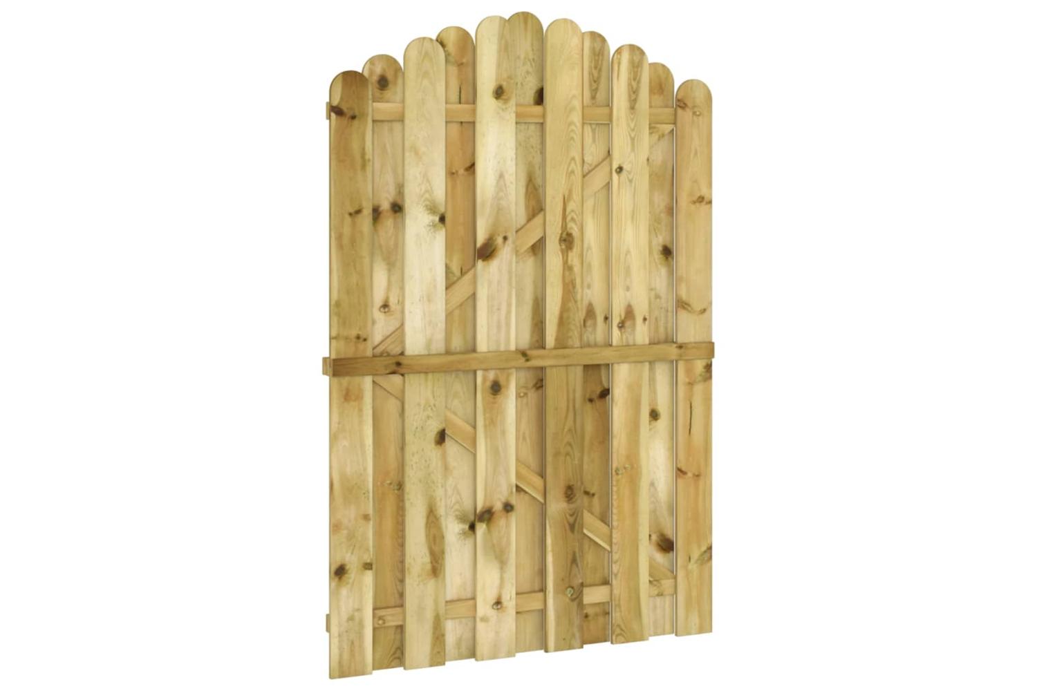 vidaXL Garden Gate Impregnated Pinewood 100x150cm-3