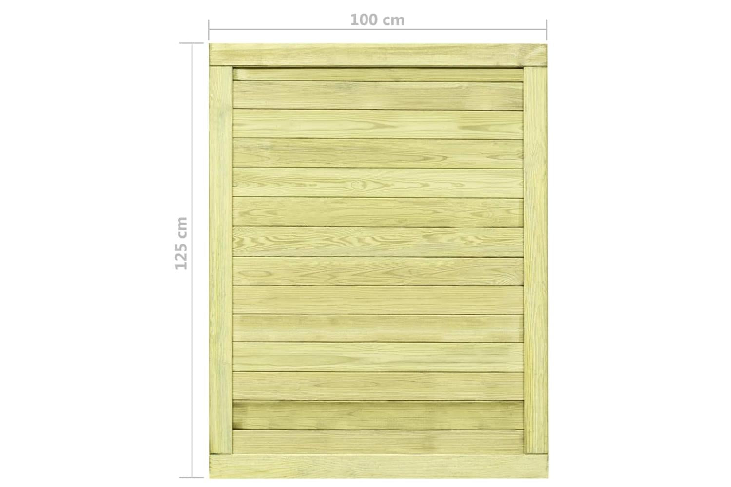 vidaXL 45334 Garden Gate Impregnated Pinewood 125x100cm-7
