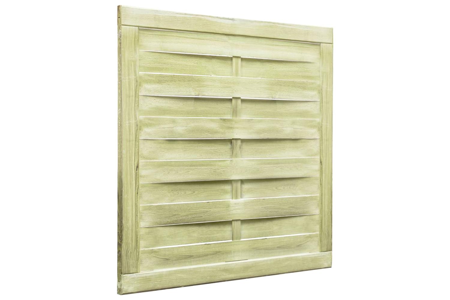 vidaXL 45309 Garden Gate Impregnated Pinewood 100x100cm Green-2