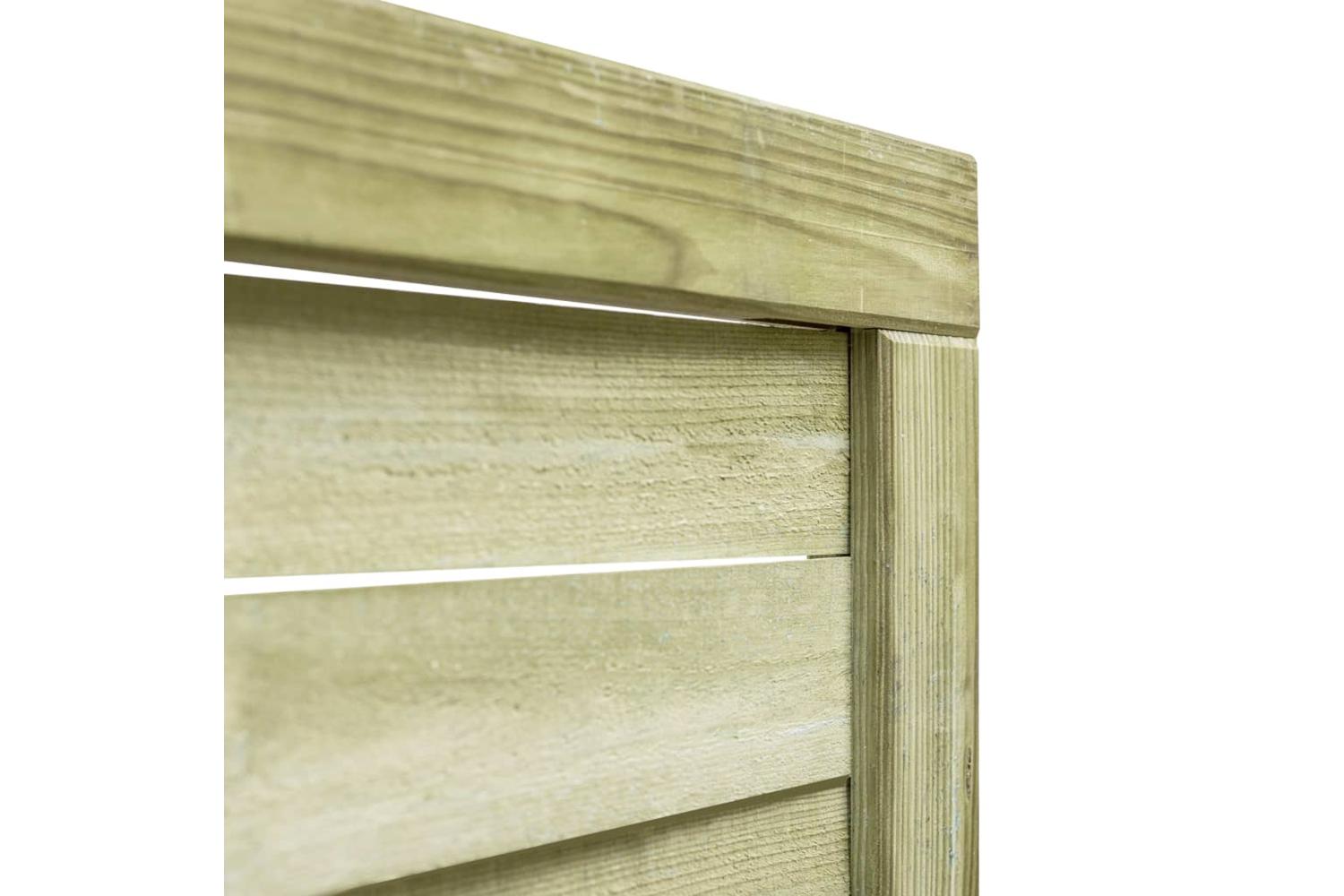 vidaXL 45309 Garden Gate Impregnated Pinewood 100x100cm Green-3