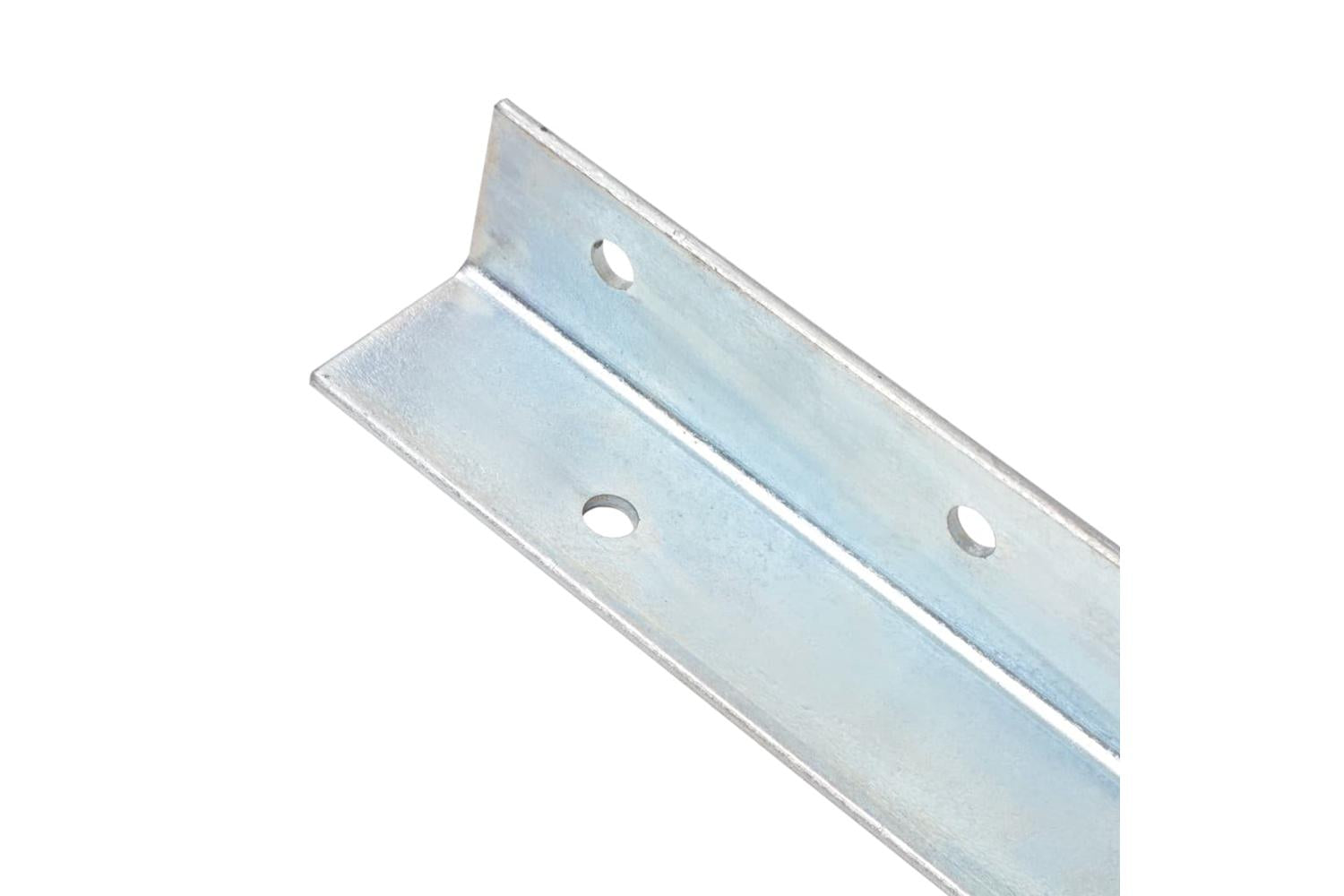 vidaXL 142302 L-shaped Ground Anchors 12 Pcs Galvanised Steel 5x5x50cm-3