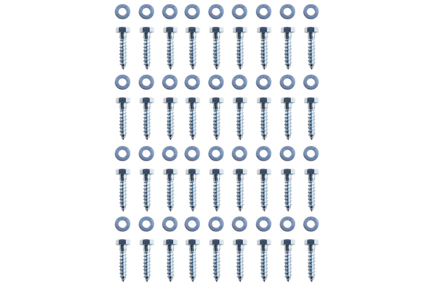 vidaXL 142302 L-shaped Ground Anchors 12 Pcs Galvanised Steel 5x5x50cm-5
