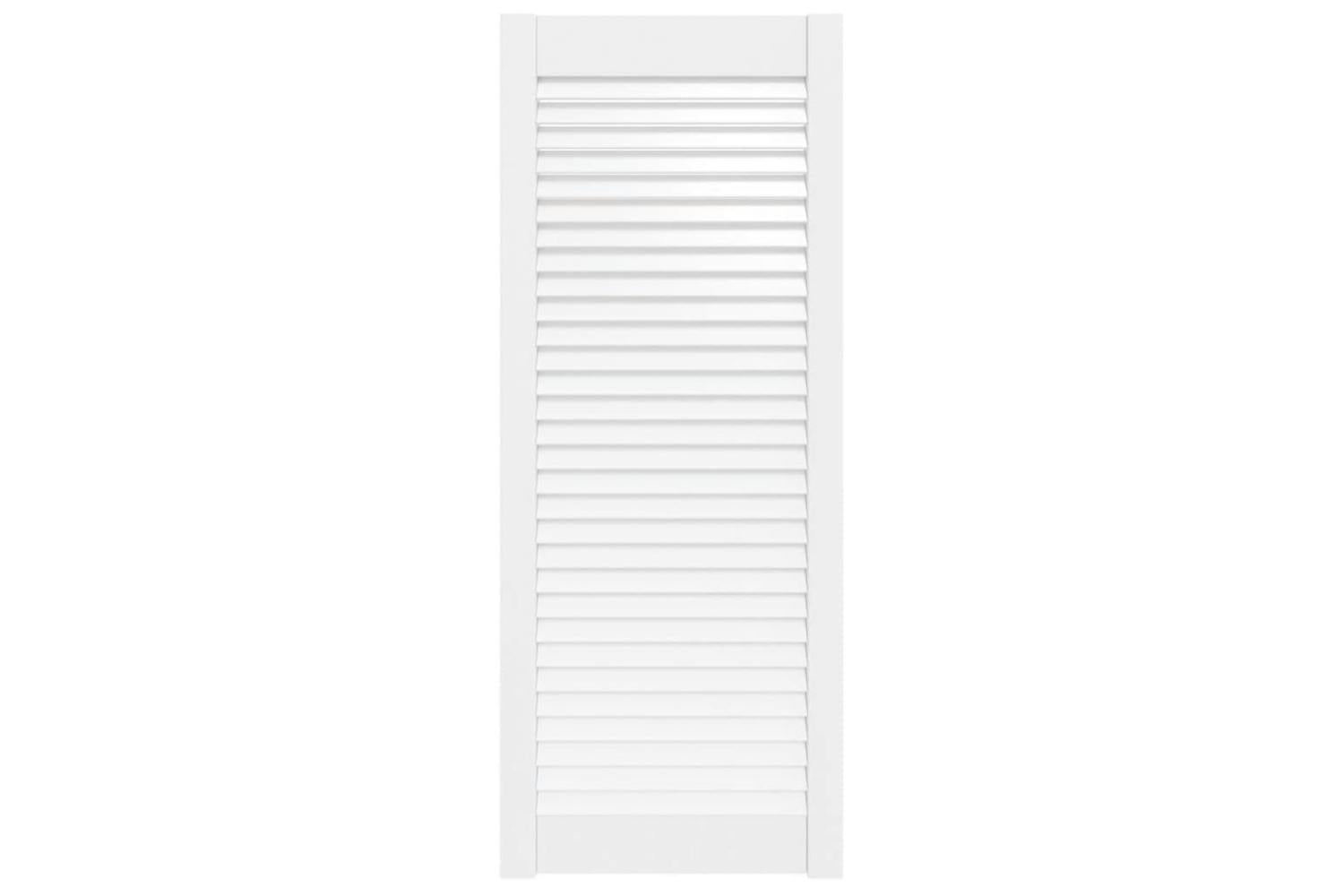 Vidaxl 151169 Louvred Door Solid Pine Wood White 99.3x39.4cm