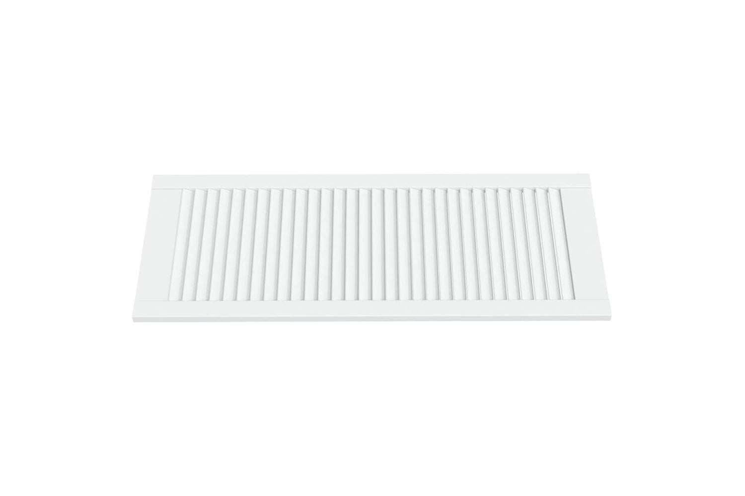 Vidaxl 151169 Louvred Door Solid Pine Wood White 99.3x39.4cm-3
