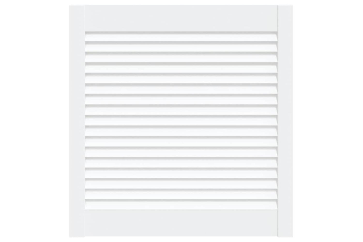 Vidaxl 151157 Louvred Door Solid Pine Wood White 61.5x59.4cm-2