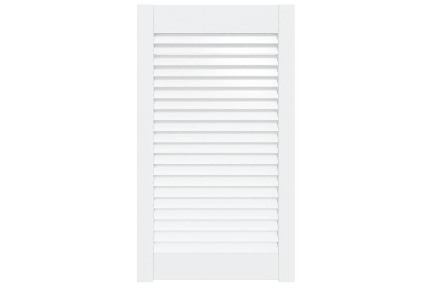 Vidaxl 151160 Louvred Door Solid Pine Wood White 69x39.4cm-2