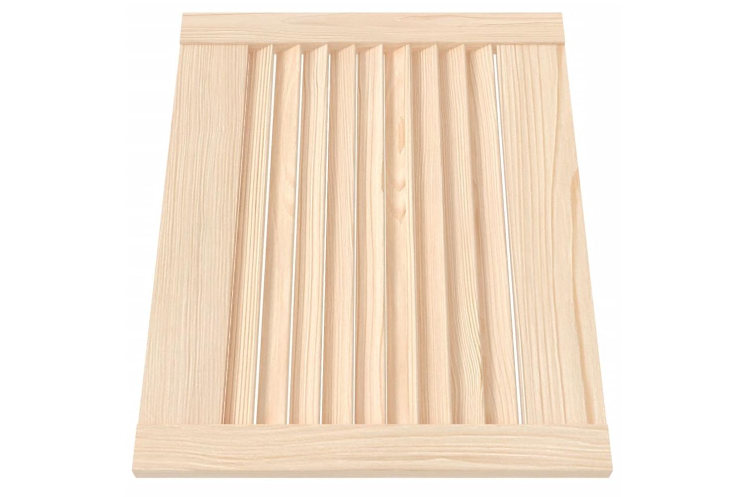 Vidaxl 151109 Louvred Door Solid Pine Wood 39.5x49.4cm-3