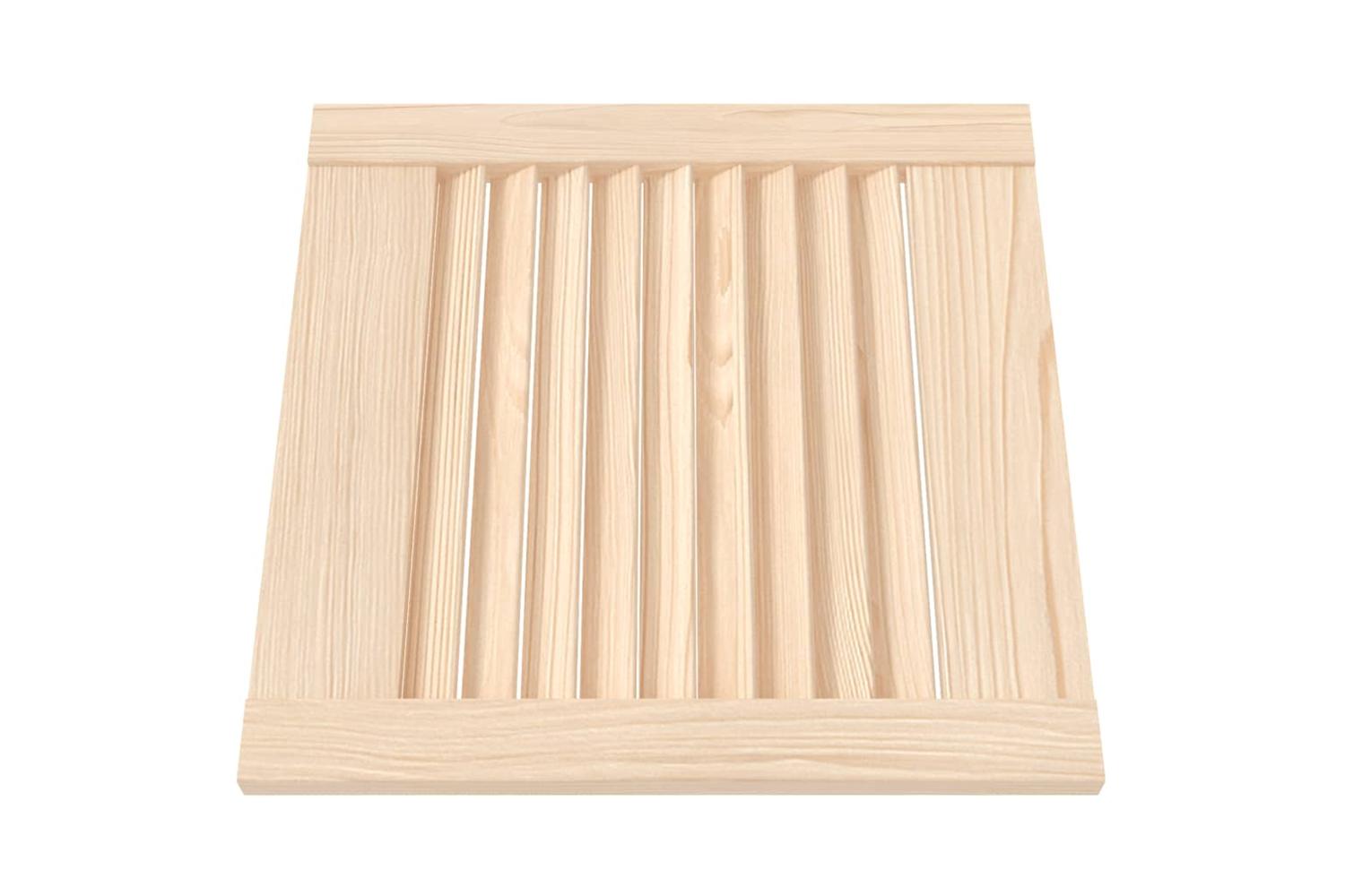 vidaXL 151108 Louvred Doors 4 Pcs Solid Pine Wood 39.5x39.4cm-3