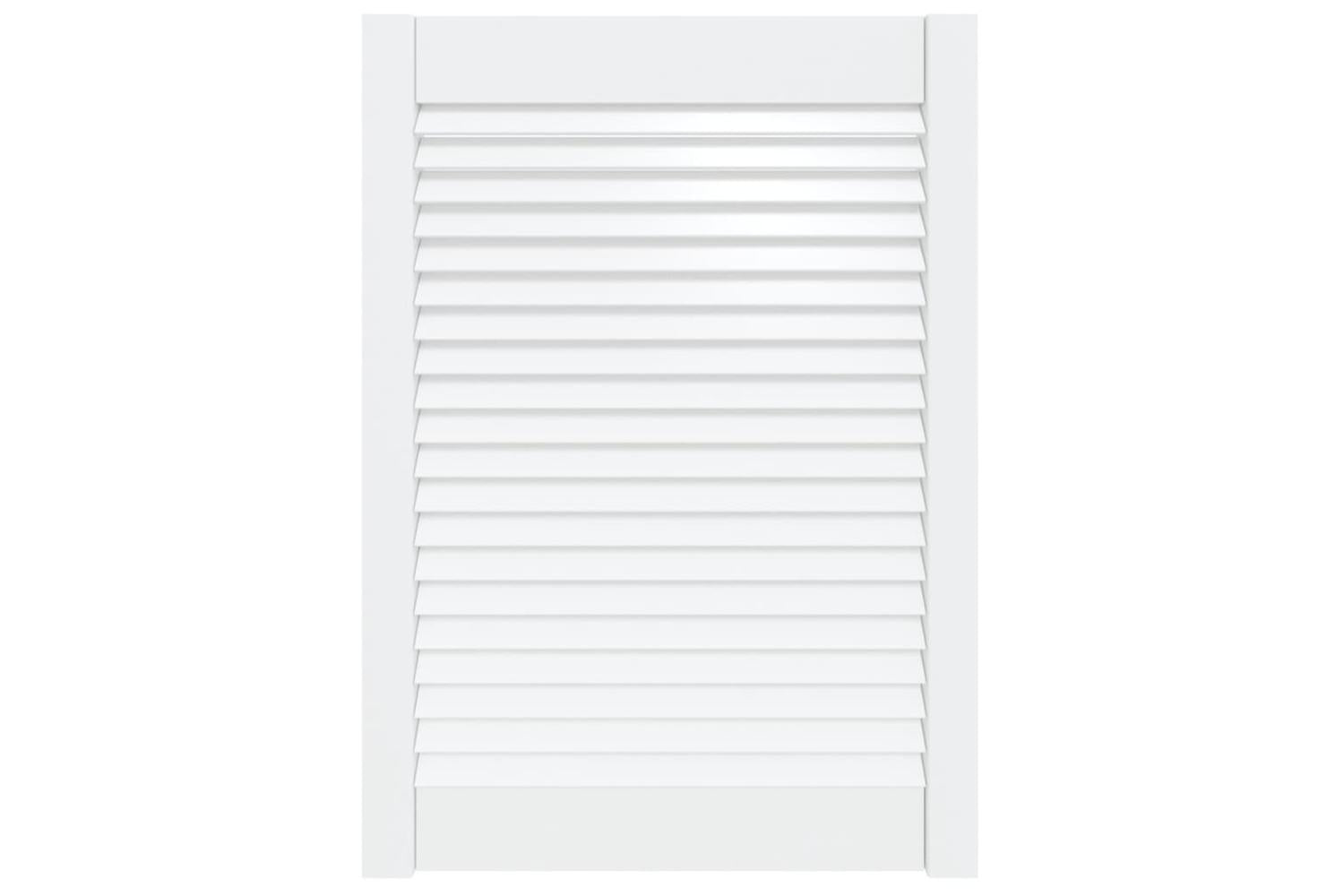 Vidaxl 151163 Louvred Door Solid Pine Wood White 69x49.4cm-2