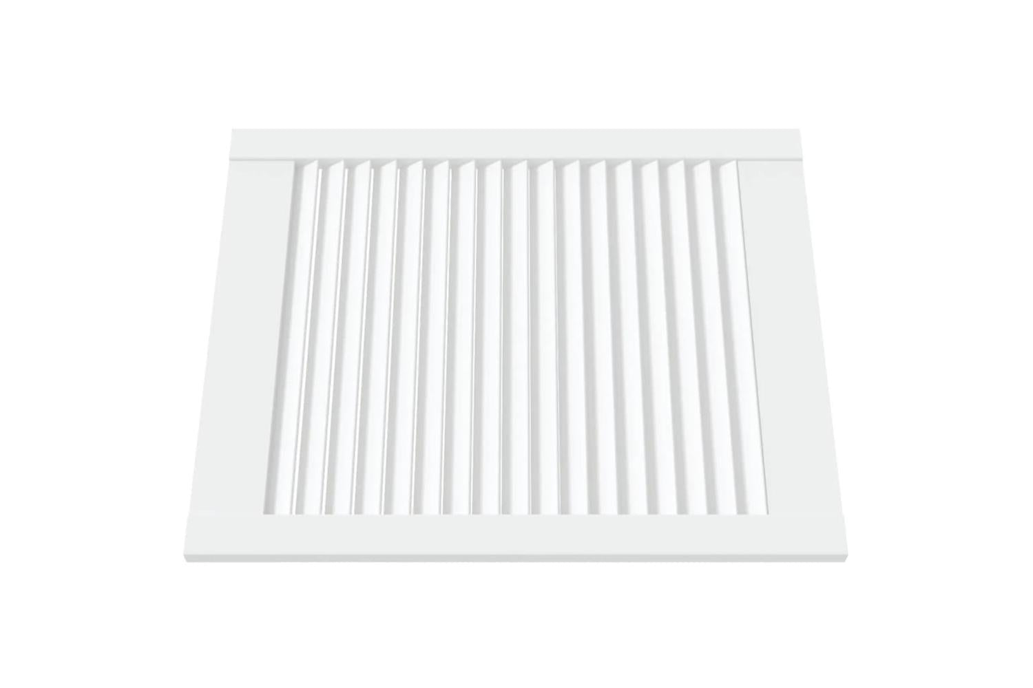 Vidaxl 151154 Louvred Door Solid Pine Wood White 61.5x49.4cm-3