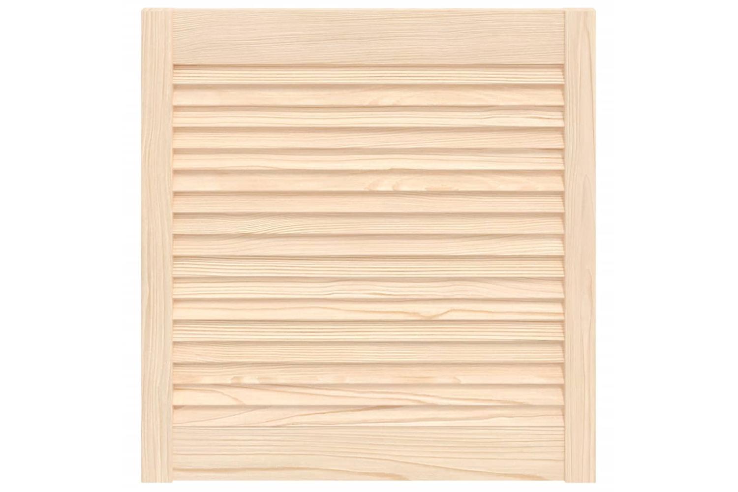 Vidaxl 151121 Louvred Door Solid Pine Wood 61.5x59.4cm