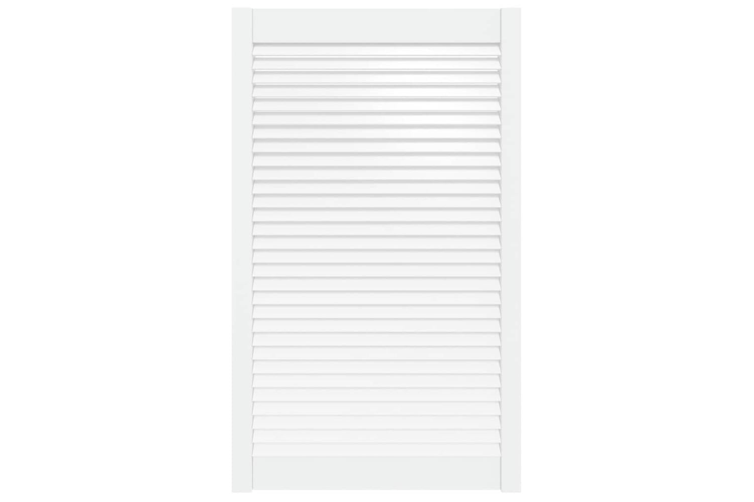 Vidaxl 151175 Louvred Door Solid Pine Wood White 99.3x59.4cm