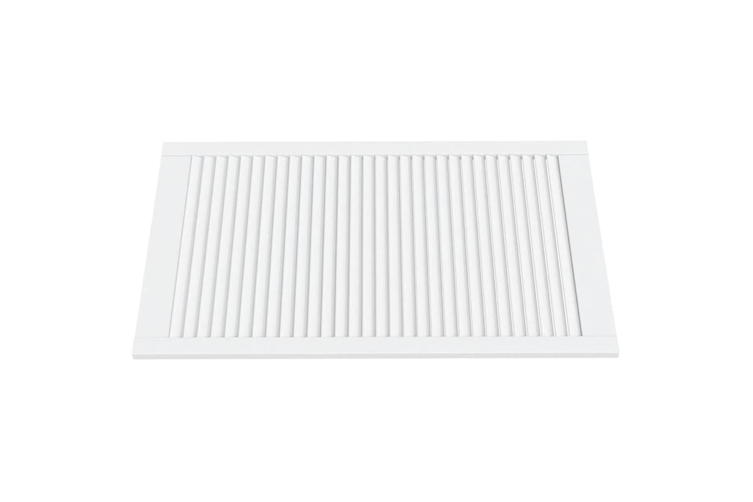 Vidaxl 151175 Louvred Door Solid Pine Wood White 99.3x59.4cm-3