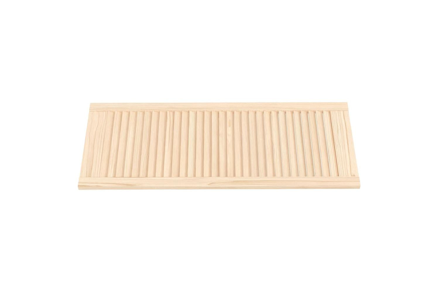 Vidaxl 151135 Louvred Doors 4 Pcs Solid Pine Wood 99.3x39.4cm-3