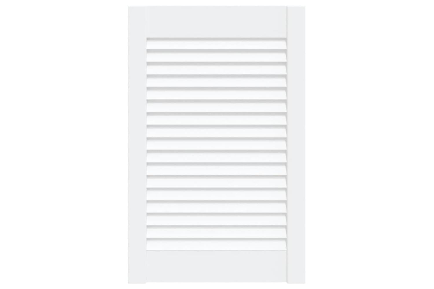 Vidaxl 151151 Louvred Door Solid Pine Wood White 61.5x39.4cm-2