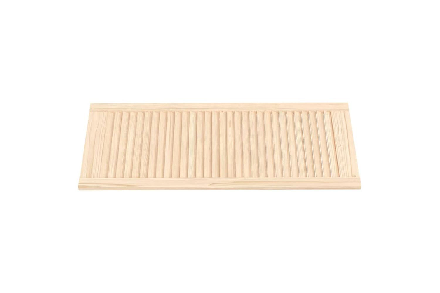 Vidaxl 151133 Louvred Door Solid Pine Wood 99.3x39.4cm-3