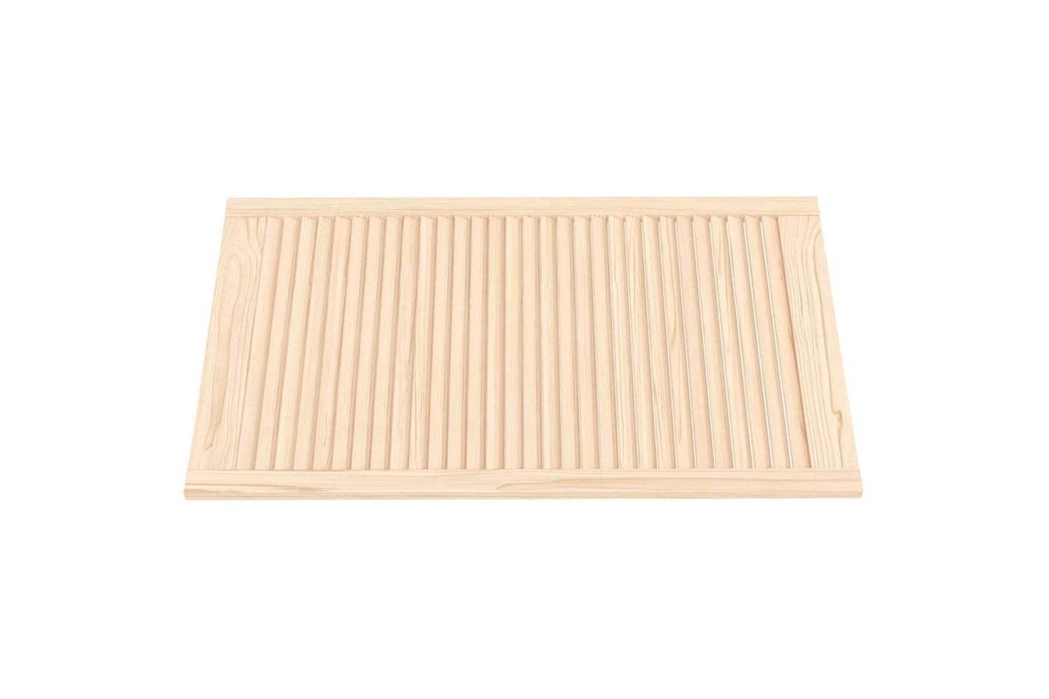 Vidaxl 151140 Louvred Doors 2 Pcs Solid Pine Wood 99.3x59.4cm-3