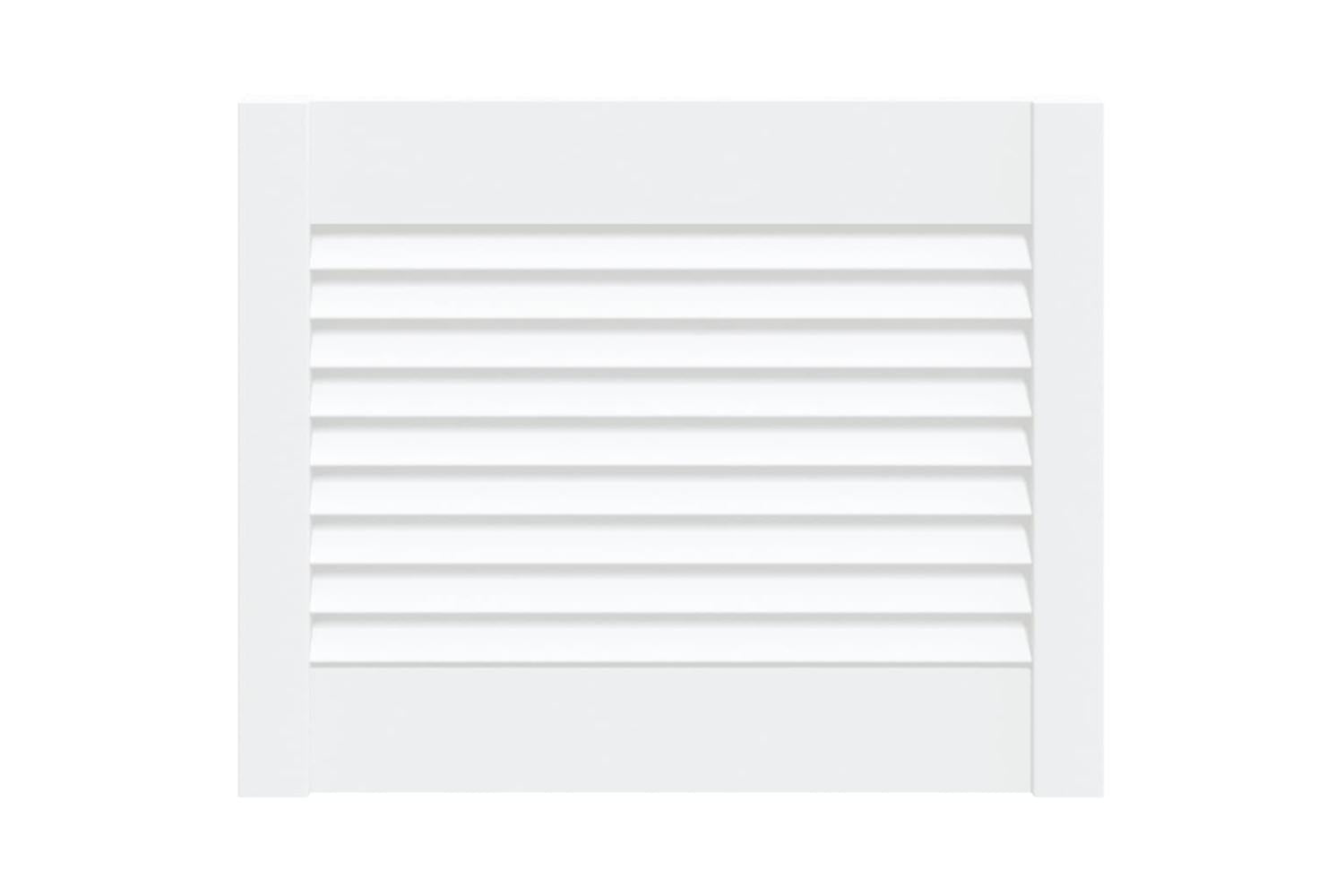 Vidaxl 151145 Louvred Door Solid Pine Wood White 39.5x49.4cm-2