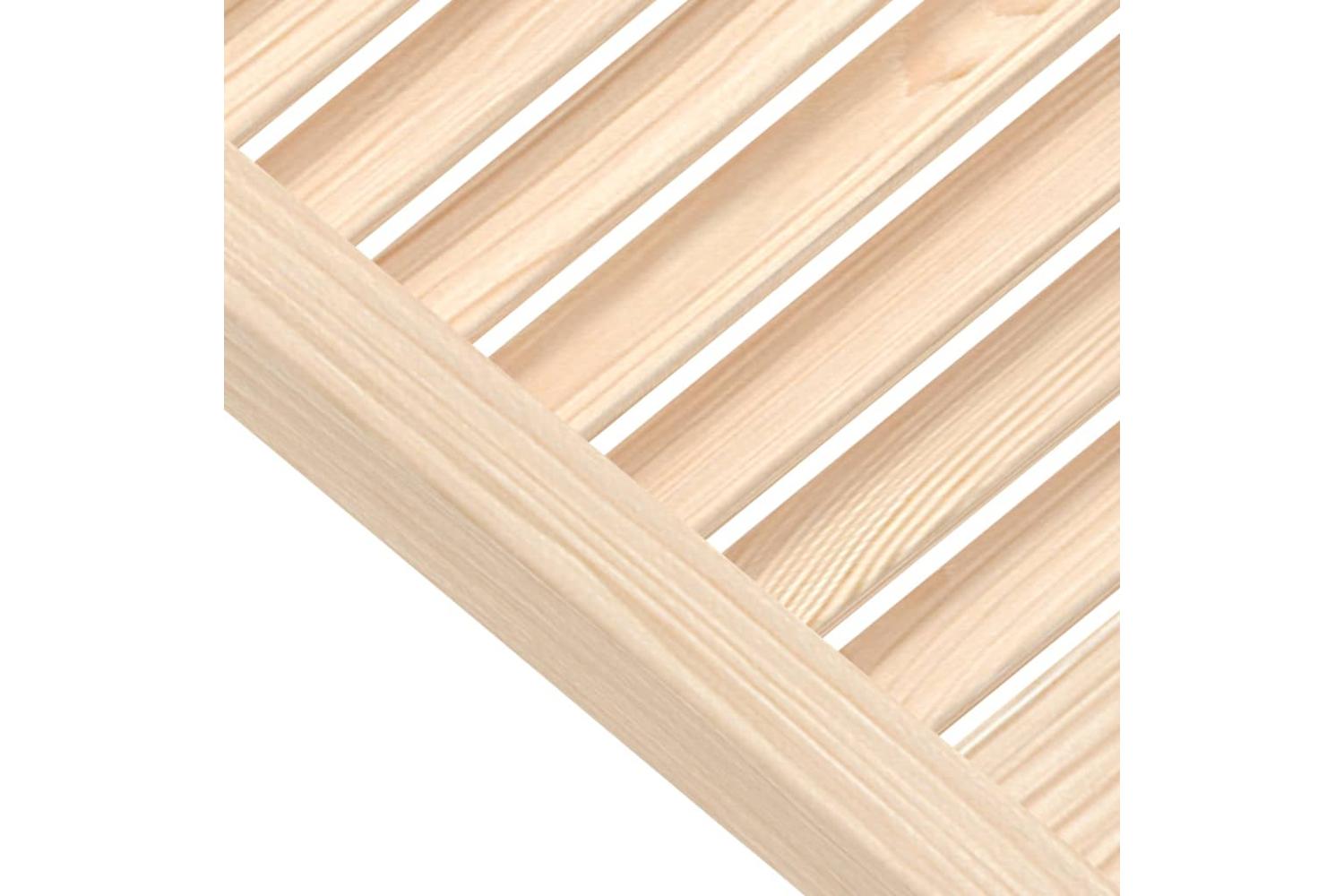 Vidaxl 151123 Louvred Doors 4 Pcs Solid Pine Wood 61.5x59.4cm-4