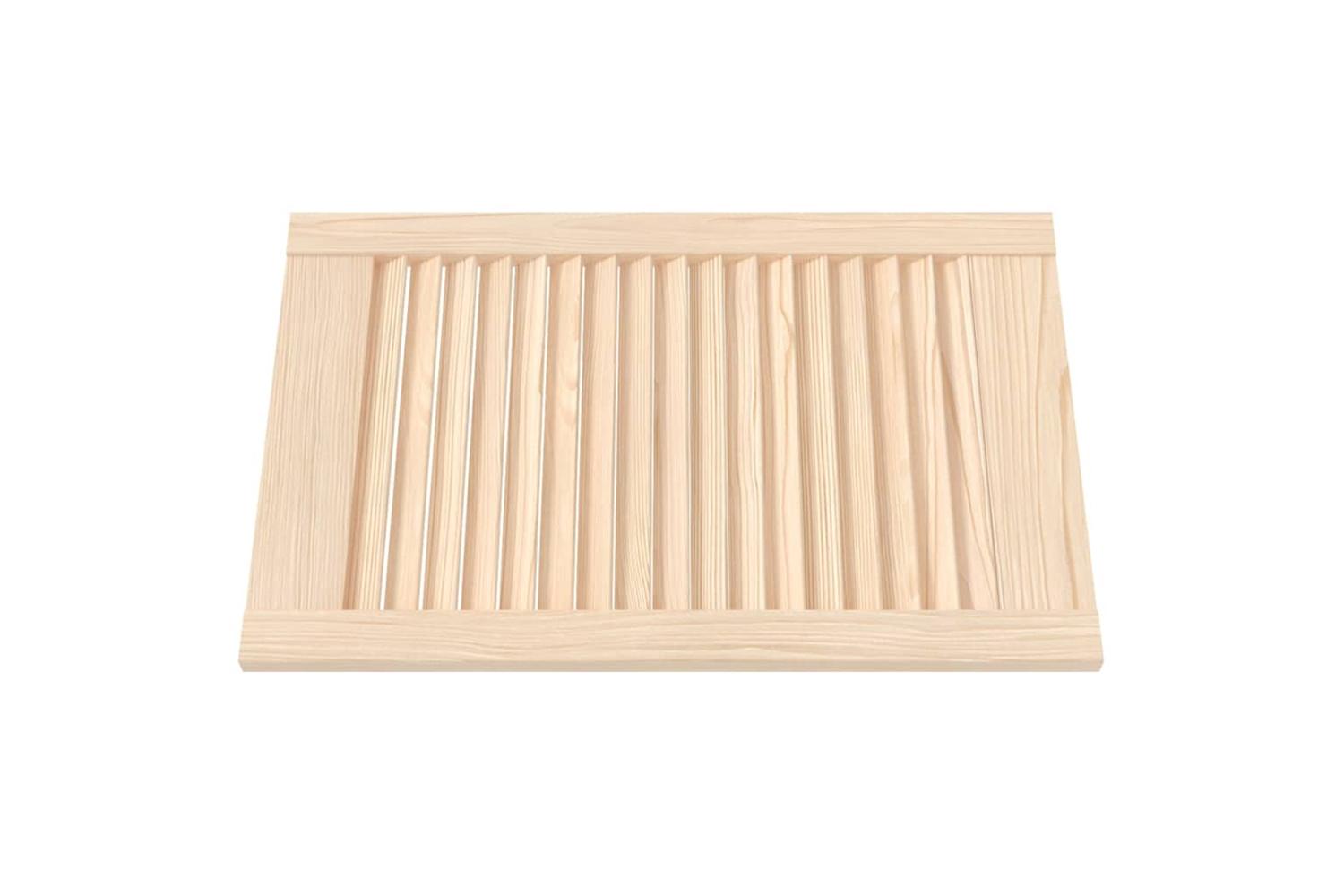 Vidaxl 151117 Louvred Doors 4 Pcs Solid Pine Wood 61.5x39.4cm-3