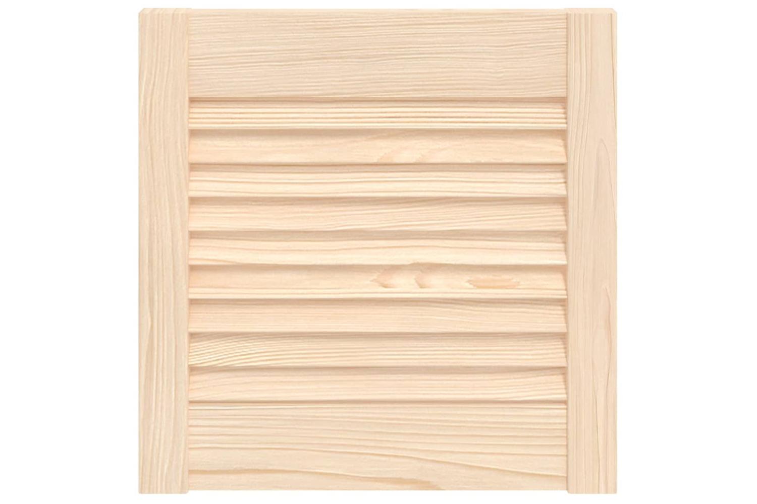 vidaXL 151106 Louvred Door Solid Pine Wood 39.5x39.4cm