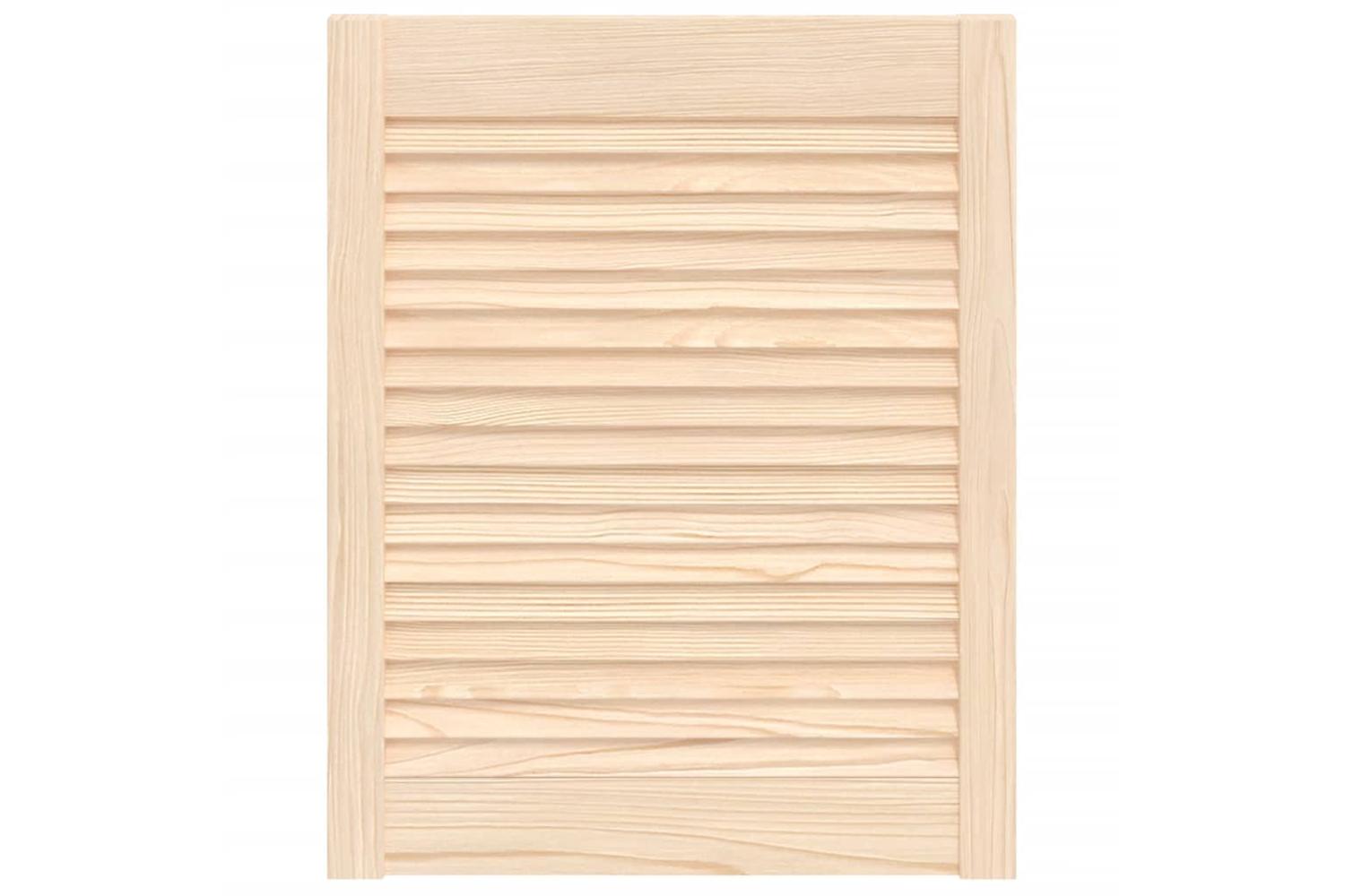 Vidaxl 151118 Louvred Door Solid Pine Wood 61.5x49.4cm-2