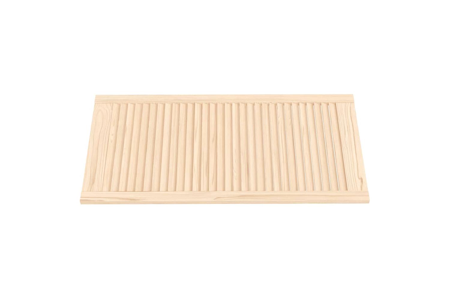 Vidaxl 151137 Louvred Doors 2 Pcs Solid Pine Wood 99.3x49.4cm-3