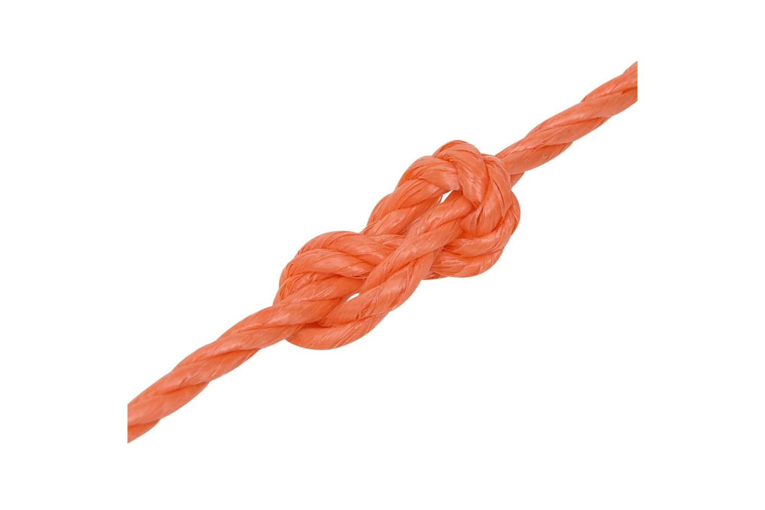 vidaXL 152924 Work Rope Orange 6mm 50 M Polypropylene-5