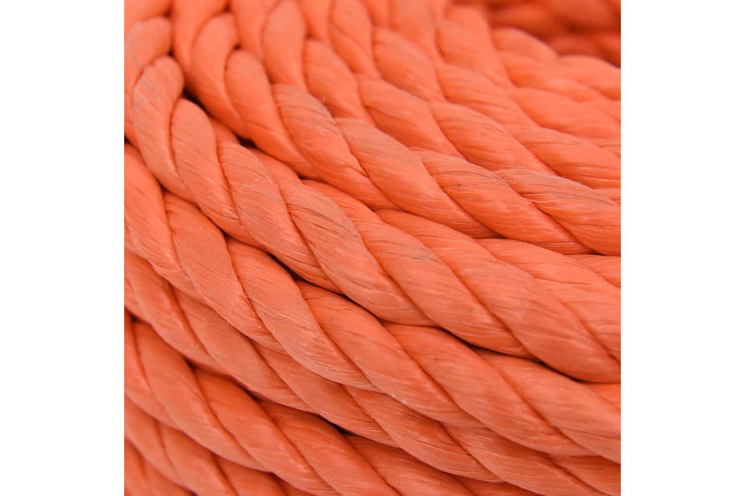 vidaXL 152956 Work Rope Orange 24mm 100 M Polypropylene-4